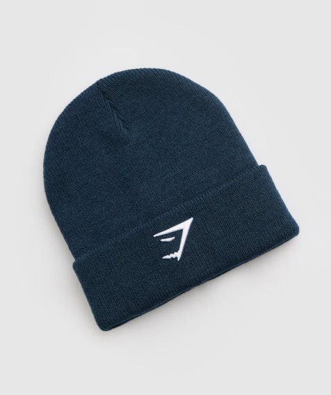 Gymshark Sharkhead Beanie Navy | CA D30A56